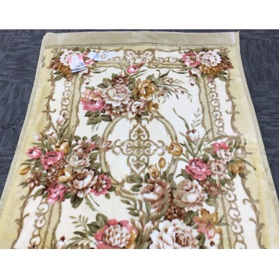 C.R.P加工毛布　マイヤー毛布　シングル　ベージュ　1枚　(合わせ毛布)21029BE