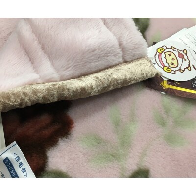 C.R.P加工毛布　マイヤー毛布　シングル　ピンク　1枚　(合わせ毛布)20810PI