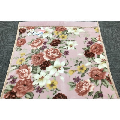 C.R.P加工毛布　マイヤー毛布　シングル　ピンク　1枚　(合わせ毛布)20810PI