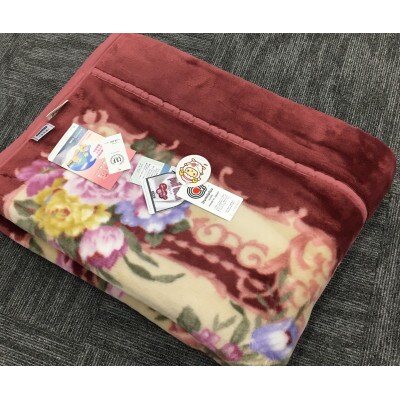 C.R.P加工毛布　マイヤー毛布　シングル　ピンク　1枚　(合わせ毛布)20601PI
