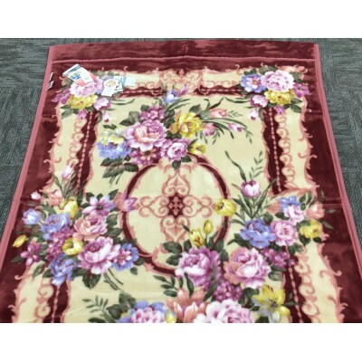 C.R.P加工毛布　マイヤー毛布　シングル　ピンク　1枚　(合わせ毛布)20601PI