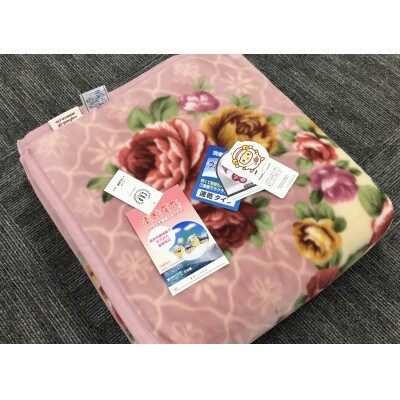 C.R.P加工毛布　マイヤー毛布　シングル　ピンク　1枚　(ニューマイヤー毛布)11714PI