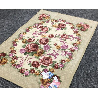 C.R.P加工毛布　マイヤー毛布　シングル　ベージュ　1枚　(ニューマイヤー毛布)11714BE