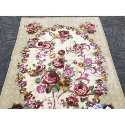 C.R.P加工毛布　マイヤー毛布　シングル　ベージュ　1枚　(ニューマイヤー毛布)11714BE