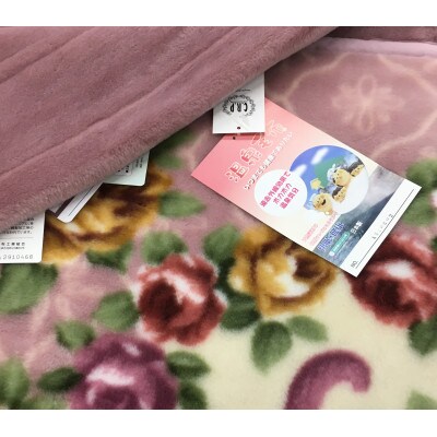 C.R.P加工毛布　マイヤー毛布　シングル　ピンク　1枚　(合わせ毛布)20602PI