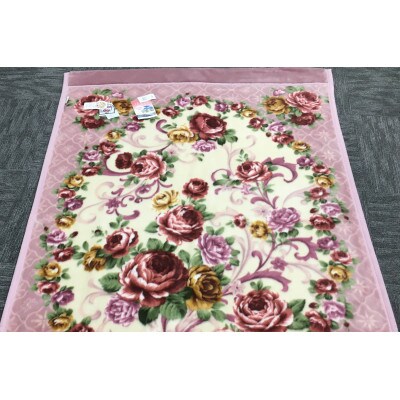 C.R.P加工毛布　マイヤー毛布　シングル　ピンク　1枚　(合わせ毛布)20602PI