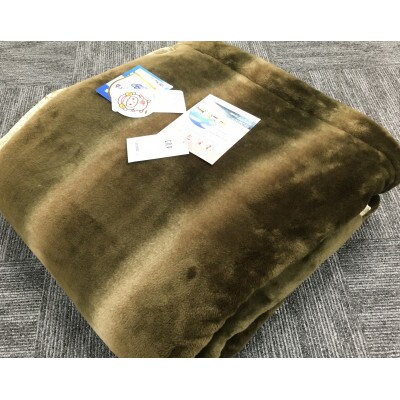 C.R.P加工毛布　マイヤー毛布　シングル　ブラウン　1枚　(ニューマイヤー毛布)11713BR