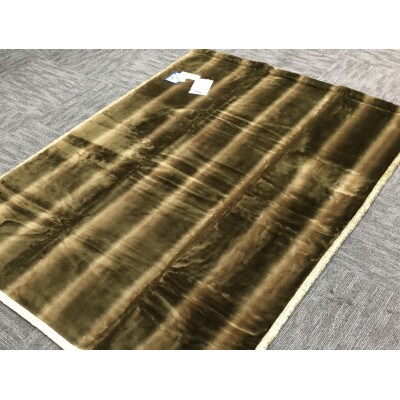 C.R.P加工毛布　マイヤー毛布　シングル　ブラウン　1枚　(ニューマイヤー毛布)11713BR