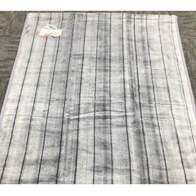 C.R.P加工毛布　マイヤー毛布　シングル　グレー　1枚　(ニューマイヤー毛布)11715GY