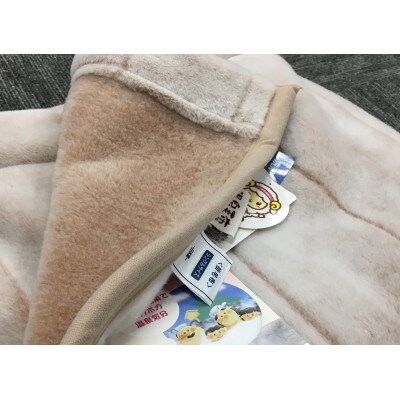 C.R.P加工毛布　マイヤー毛布　シングル　ベージュ　1枚　(ニューマイヤー毛布)11715BE