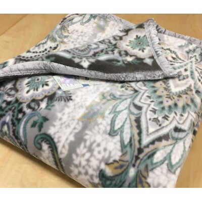 日本製　マイヤー毛布　シングル　グレー　1枚　(高密度ニューマイヤー毛布)N-MO3031GY