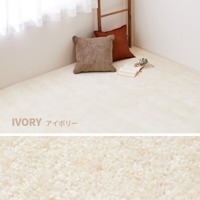 ワンランク上のナイロン　カーペット　アイボリー　1枚　　約130×190cm　350116810型