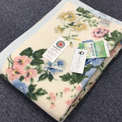 泉大津市産　丸洗いOK　マイヤー綿毛布　シングル　1枚　81716BL