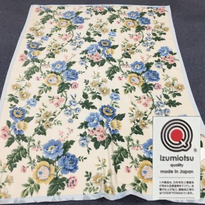 泉大津市産　丸洗いOK　マイヤー綿毛布　シングル　1枚　81716BL