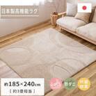 日本製ふっくら厚手の防ダニ・抗菌防臭加工　カーペット　1枚　約185×240cm　350118308