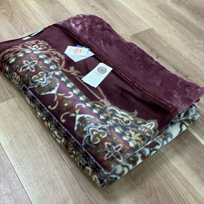 日本製　アクリル　マイヤー毛布　シングル　ピンク　1枚　(新合繊2枚合わせ毛布)N-YO-4800