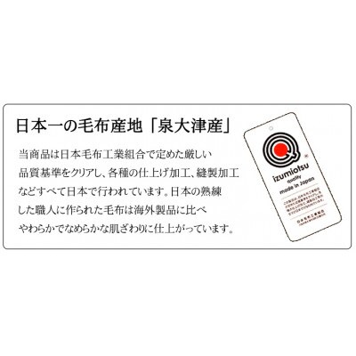 日本製 マイヤー毛布 シングル (新合繊 2枚合わせ毛布) 1枚 ブルー