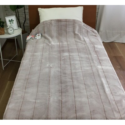 C.R.P加工毛布　マイヤー毛布　シングル　ベージュ　1枚　(ニューマイヤー毛布)1171523BE