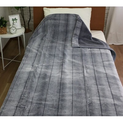 C.R.P加工毛布　マイヤー毛布　シングル　グレー　1枚　(ニューマイヤー毛布)1171523GY