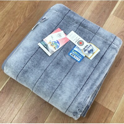 C.R.P加工毛布　マイヤー毛布　シングル　グレー　1枚　(ニューマイヤー毛布)1171523GY