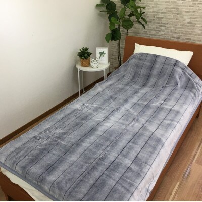 C.R.P加工毛布　マイヤー毛布　シングル　グレー　1枚　(ニューマイヤー毛布)1171523GY