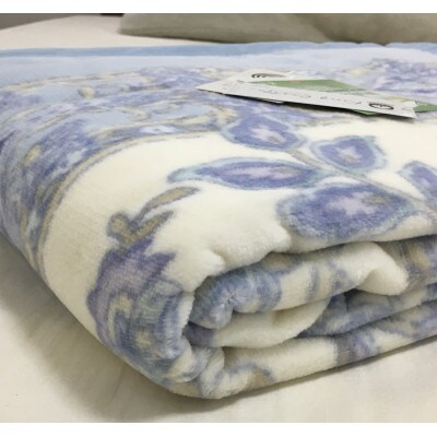 洗える　綿毛布　(綿ニューマイヤー)　シングル　1枚　81712BL