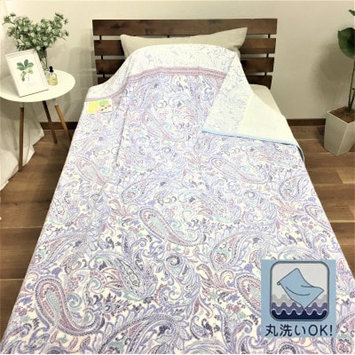日本製　タオルケット　シングル　140x190cm　1枚　N-MT-941 BL