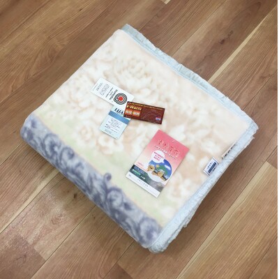C.R.P加工毛布　マイヤー毛布　シングル　ブルー　1枚　(ニューマイヤー毛布)11820BL