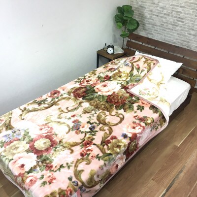 C.R.P加工毛布　マイヤー毛布　シングル　ピンク　1枚　(ニューマイヤー毛布)11821PI