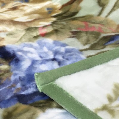 C.R.P加工毛布　マイヤー毛布　シングル　グリーン　1枚　(ニューマイヤー毛布)11821GR