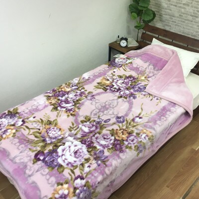 C.R.P加工毛布　マイヤー毛布　シングル　ピンク　1枚　(合わせ毛布)22302PI
