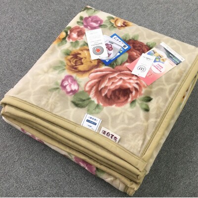 C.R.P加工毛布　マイヤー毛布　シングル　ベージュ　1枚　(ニューマイヤー毛布)11714BE
