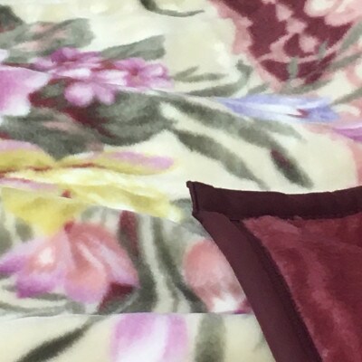 C.R.P加工毛布　マイヤー毛布　シングル　エンジ　1枚　(ニューマイヤー毛布)11719EN