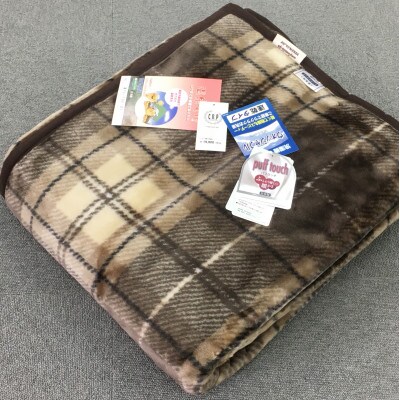 C.R.P加工毛布　マイヤー毛布　シングル　ブラウン　1枚　(ニューマイヤー毛布)11720BR