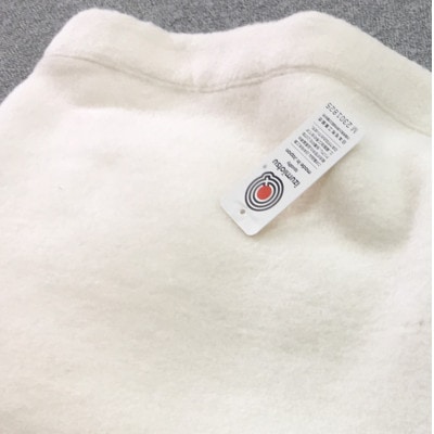 ≪あったかい≫　コットン100%　綿毛布　リビングLサイズ　アイボリー　1枚　SHAN