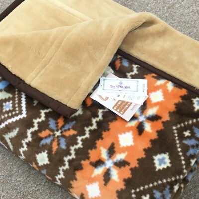 日本製　マイヤー毛布　シングル　(2枚合わせ毛布)　1枚　ベージュ　N-M-0727