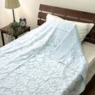 日本製　タオルケット　シングル　140×190cm　1枚　ブルー　N-JK25-3015BL