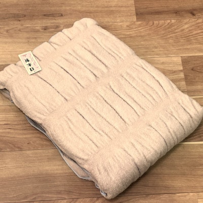 くしゅくしゅコットンケット　シングル　140×200cm　1枚　ピンクベージュN-FM-3501PI