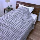 くしゅくしゅコットンケット　シングル　140×200cm　1枚　グレー　N-FM-3501GY