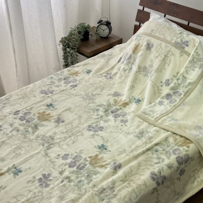 【訳あり】丸洗いOKあったか綿毛布　(綿ニューマイヤー)シングル　ベージュ　SH-36901S