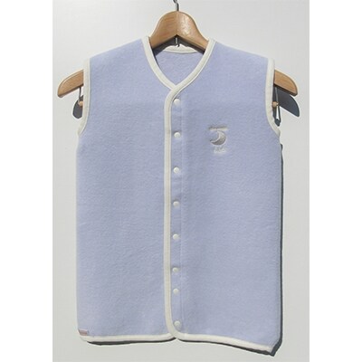綿毛布スリーパー(Mサイズ)　2way仕様で暖か　ラベンダー×ホワイト　綿毛布100%