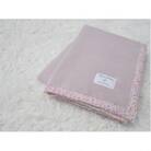 綿100% ベビー毛布(ベージュピンク/花) ・毛布の町泉大津市産