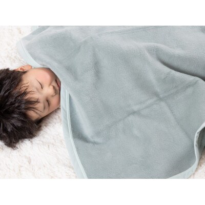綿100% ベビー毛布(アッシュグリーン) ・毛布の町泉大津市産