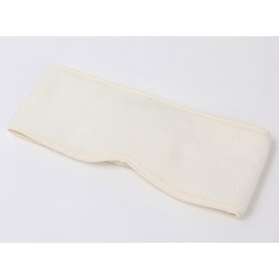 あったか起毛のシルクアイマスク(クリームホワイト)