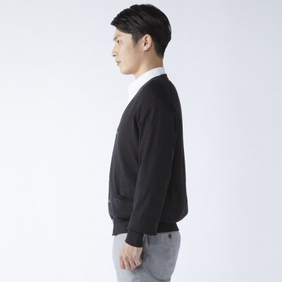 日本製　カシミヤ100%　カーディガン　黒　Sサイズ