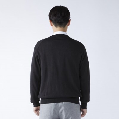 日本製　カシミヤ100%　カーディガン　黒　Sサイズ