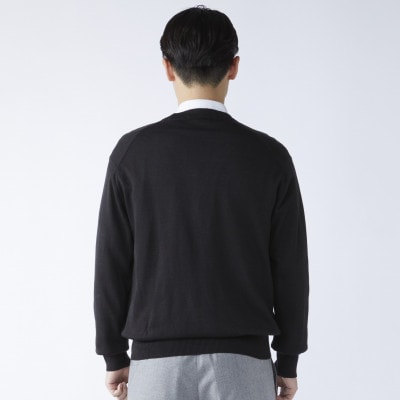 日本製　カシミヤ100%　カーディガン　黒　Mサイズ