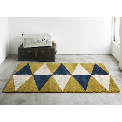 GZA　ラグ　140×200　イエロー