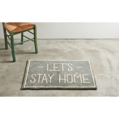 STAYHOME　ミニラグ　60×90　グレー