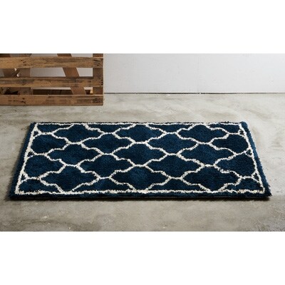 unico ラグ NEVEL 140×200 ネイビー unico ラグ NEVEL 140×200